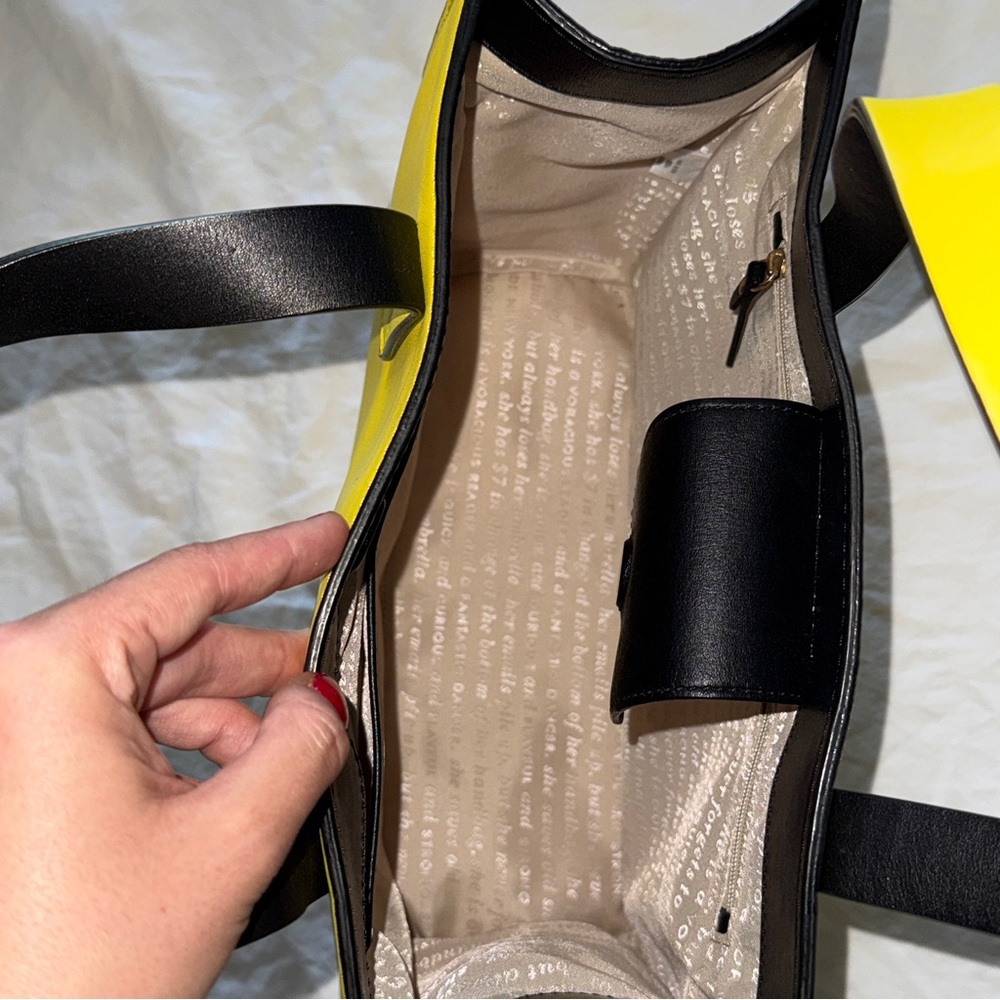 Kate Spade Yellow Tote Bag - Picture 5 of 8